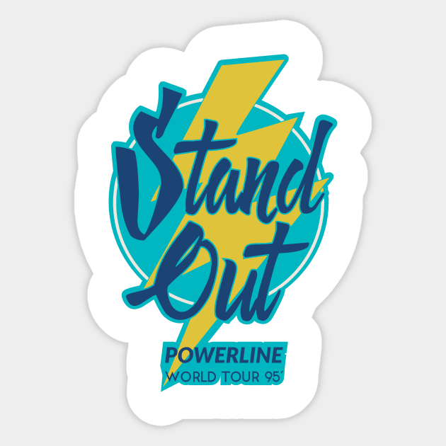 Powerline - Stand Out - World Tour 95' Lighting Sticker by Batg1rl